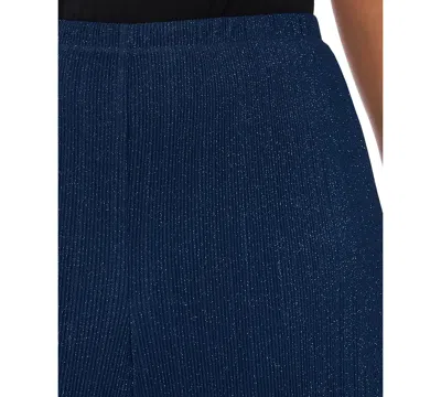 Msk Plus-size Pull-on Mid-rise Pants In Blue