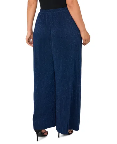 Msk Plus-size Pull-on Mid-rise Pants In Blue