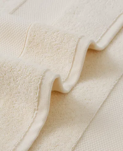 French Connection Solid Dobby 2-pc. Bath Sheet Set, 33" X 63" In Whisper White