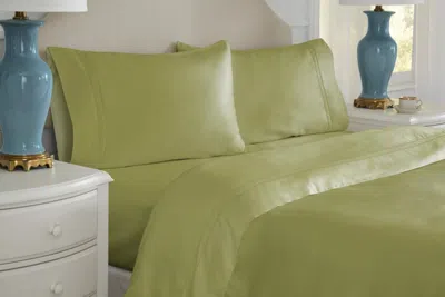 Pointehaven Solid 620 Thread Count Cotton 4-pc. Sheet Set, California King In Moss