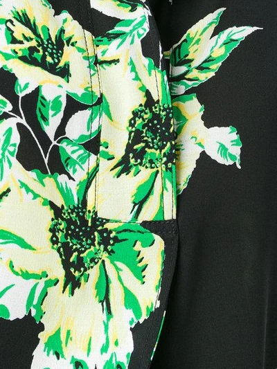 Shop Proenza Schouler Tie Cuff Floral Print Shirt