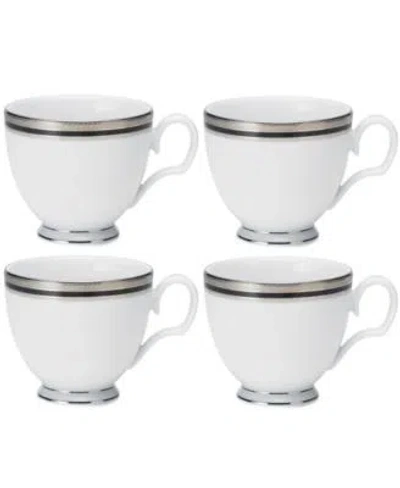 Noritake Austin Platinum Dinnerware Collection In White Black