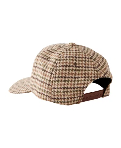 Cotton On Men's 5 Panel Hat In Brown Houndstooth