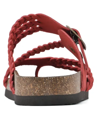 White Mountain Hayleigh Sandal In Red