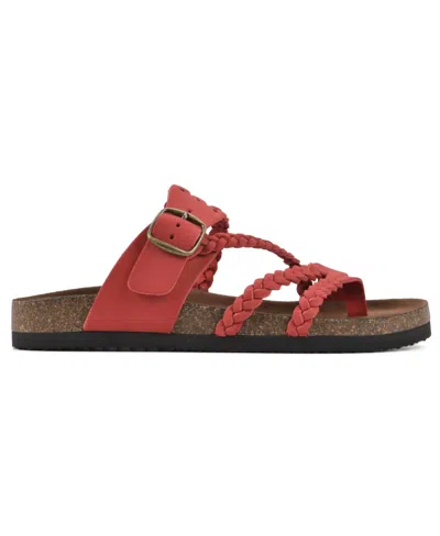 White Mountain Hayleigh Sandal In Red