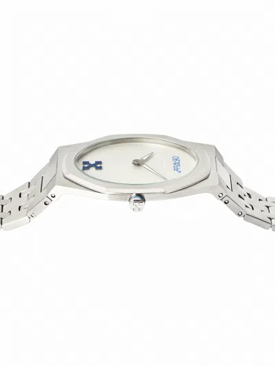 Off-white On Time Watch In Silver