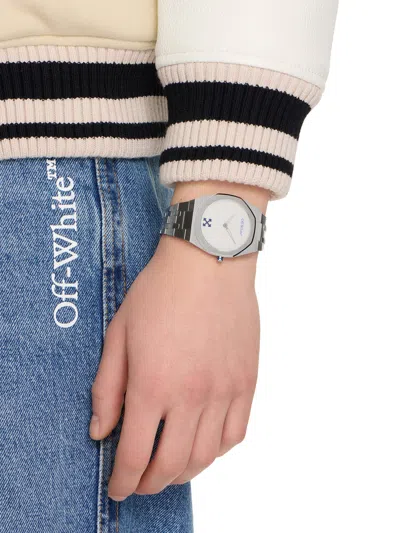 Off-white On Time Watch In Silver