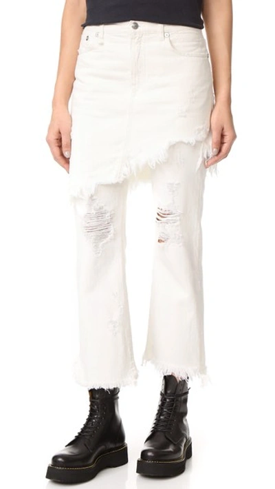 R13 DOUBLE CLASSIC SKIRTED JEANS 