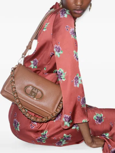 Liu •jo Medium Lapuffy Bag In Brown