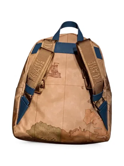 Alviero Martini 1° Classe Map-print Backpack In Neutrals