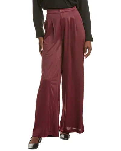 Celestine Sei Solid Pant In Burgundy