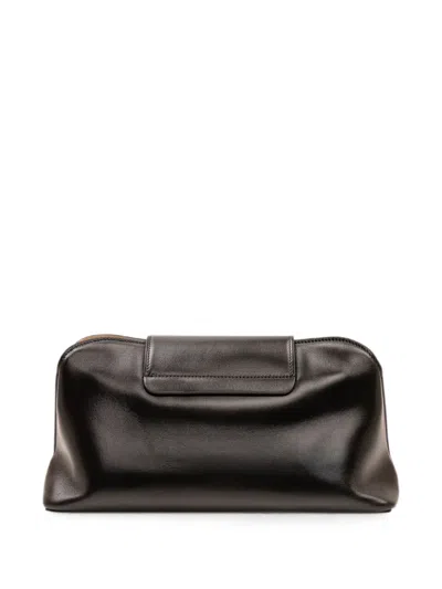Versace Chain Shoulder Bag In Brown