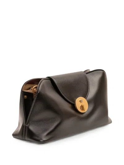 Versace Chain Shoulder Bag In Brown