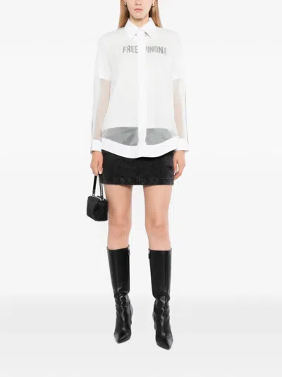 Off-white Double-layer Shirt Shirt In White