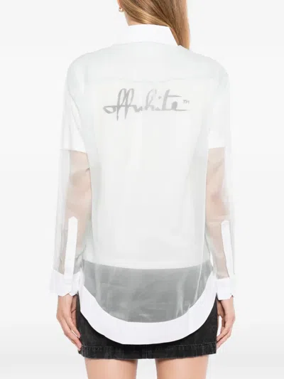 Off-white Double-layer Shirt Shirt In White