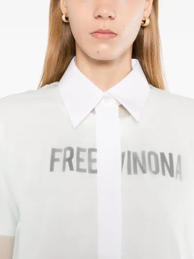 Off-white Double-layer Shirt Shirt In White
