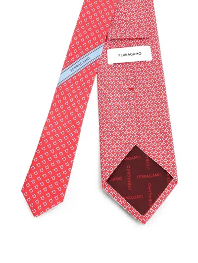 Ferragamo Pointed-tip Tie In Multi