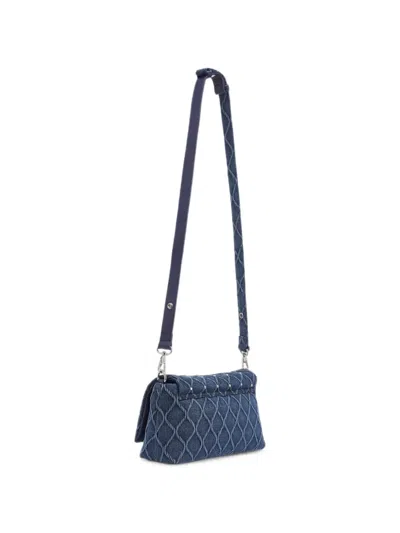 Liu •jo Medium Lapuffy Denim Bag In Brown