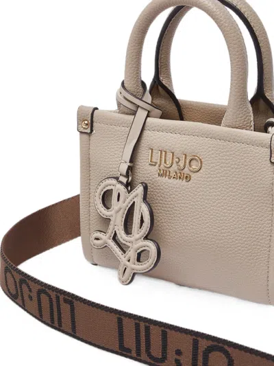 Liu •jo Mini Bag With Jacquard Shoulder Strap In Pattern