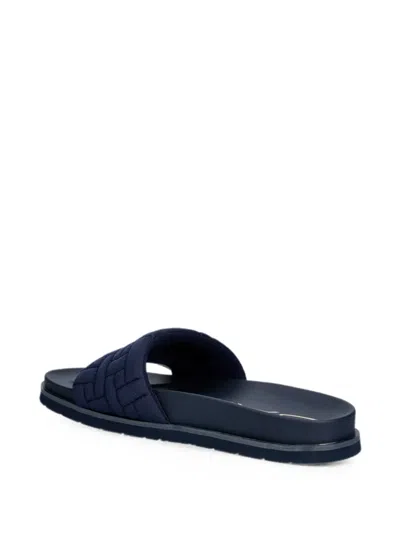 Gant Woven-effect Slides In Blue