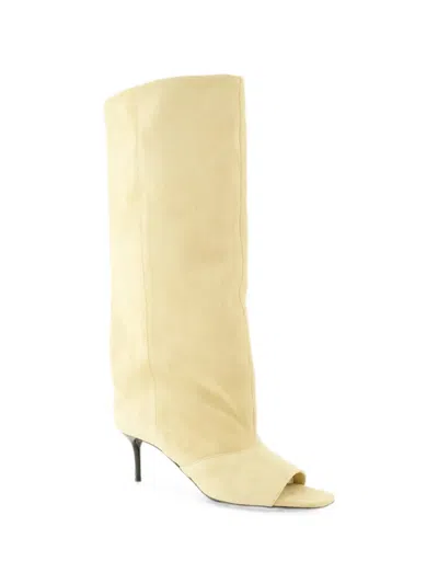 Iro Open-toe Suede Boots In Multi