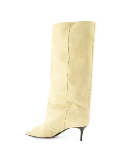 Iro Open-toe Suede Boots In Multi