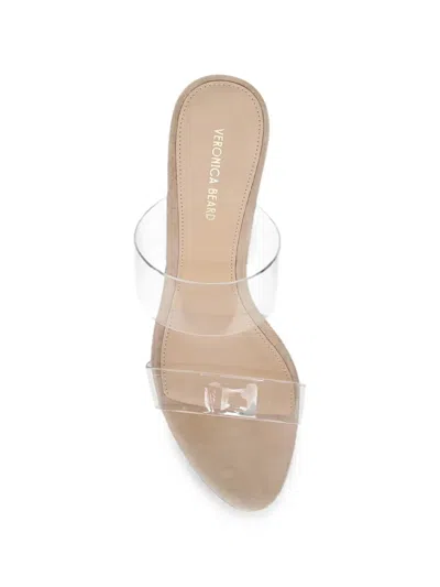 Veronica Beard Asha Transparent-strap Sandals In Multi