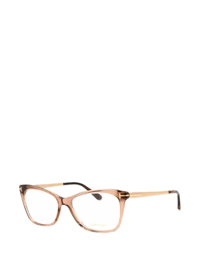 Tom Ford Geometric-frame Glasses In Red