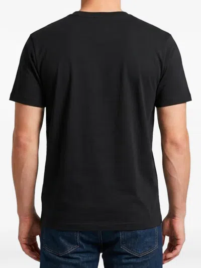 Amaranto Button-pocket T-shirt In Black