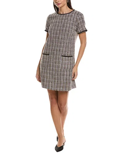 Cece Tweed Shift Dress In Multi