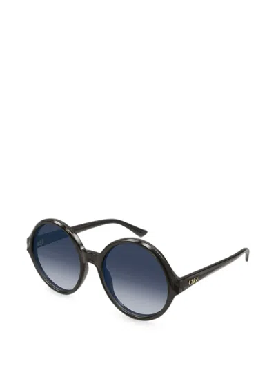Chloé Round-frame Sunglasses In Black