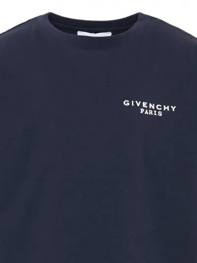 Givenchy Logo-print T-shirt In Blue