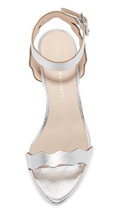 Shop Loeffler Randall Emi City Sandals In Silver