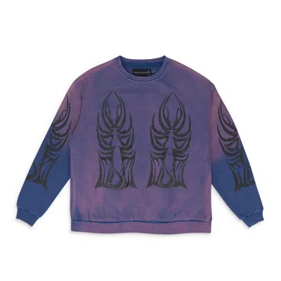 Who Decides War War Winged Logo Sweatshirt In Purple