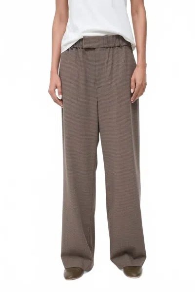 Staud Jerome Pant In Houndstooth In Brown