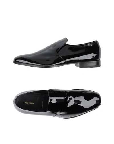 Tom Ford Slip-on Patent Leather Formal Loafer In Black