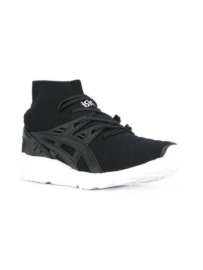 Shop Asics Gel-kayano Evo Knit Sneakers In Black