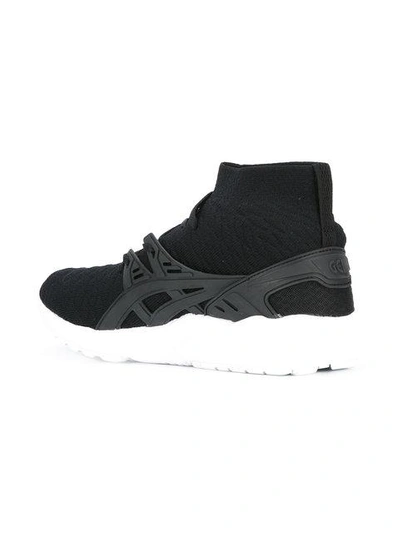 Shop Asics Gel-kayano Evo Knit Sneakers In Black
