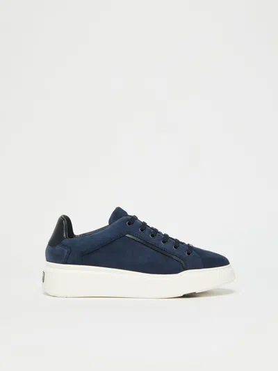 Max Mara Suede Platform Sneakers In Animal Print