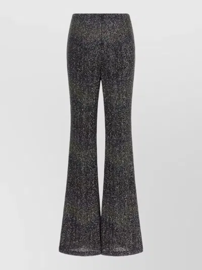 Missoni Flared Trousers With Multicolor Sequin Construction In Black