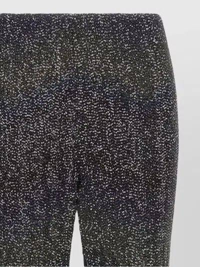 Missoni Flared Trousers With Multicolor Sequin Construction In Black