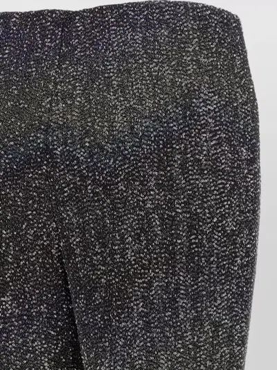 Missoni Flared Trousers With Multicolor Sequin Construction In Black