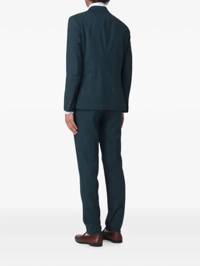 Corneliani Single-breasted Suit In Blue