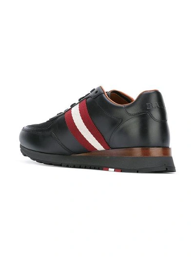 Bally Aston Leather Low-top Sneakers In Black | ModeSens