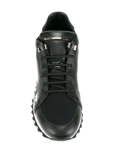 Shop Philipp Plein Branded Lace-up Trainers