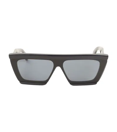 Alaïa Black Rectangular Sunglasses In Black