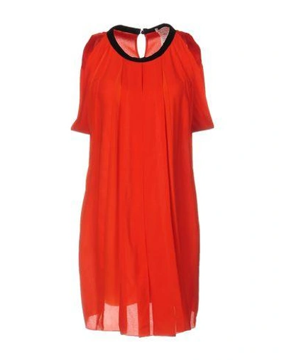 Shop Vionnet Short Dress In Red