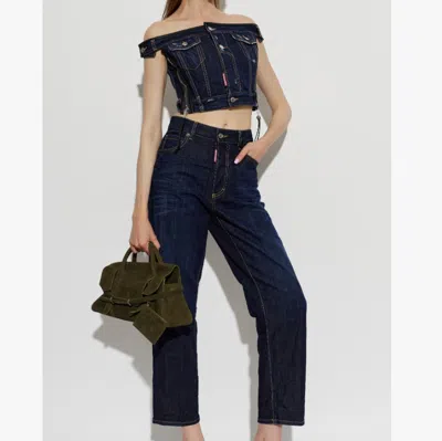 Dsquared2 Dark Upside Top In Blue
