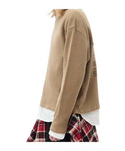 Ann Demeulemeester Long-sleeve T-shirt In Brown