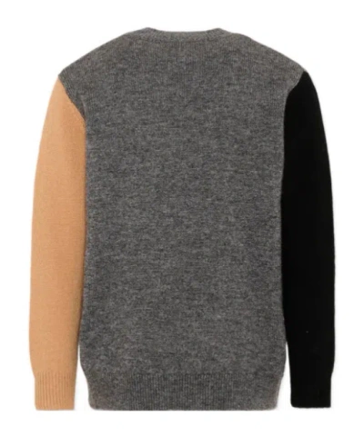 Marni Logo-embroidered Sweater In Multi